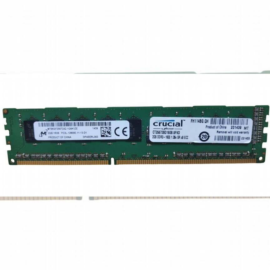 [MT9KSF25672AZ-1G6K1ZE] Оперативная Память Micron Mt9ksf25672az-1g6k1ze