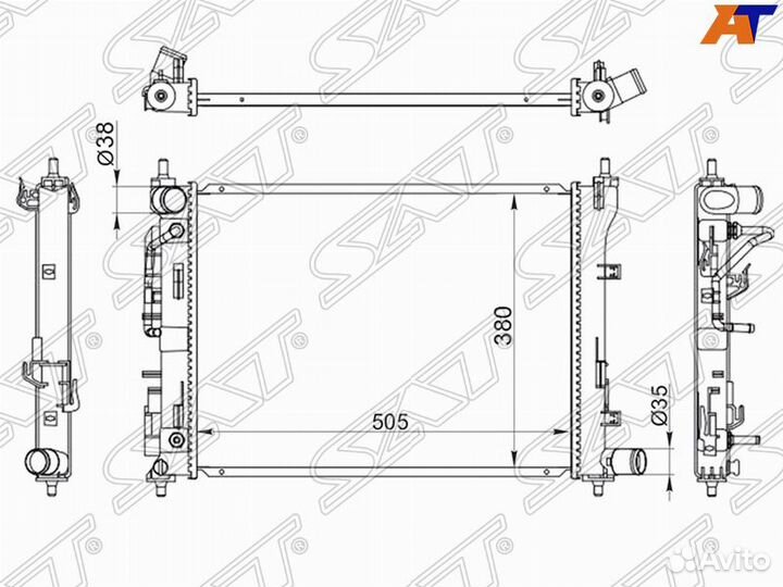 Радиатор основной Kia Rio IV 2020-2022