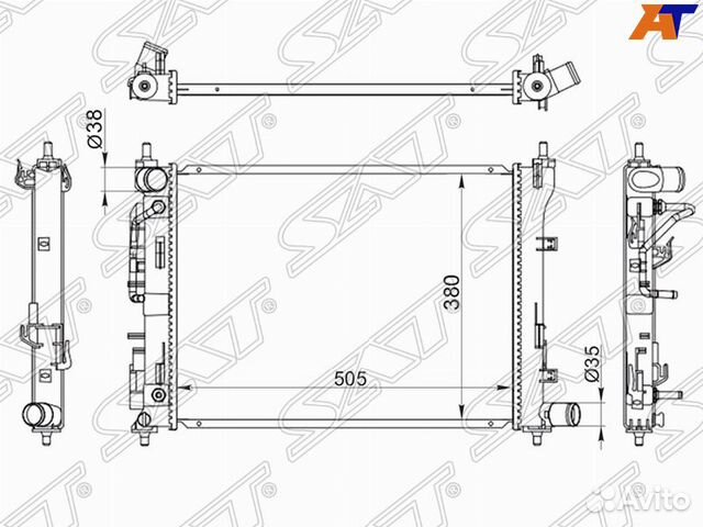 Радиатор основной Kia Rio IV 2020-2022
