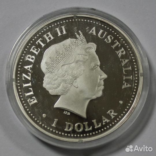 Монета. 1 доллар Австралия. Корабль