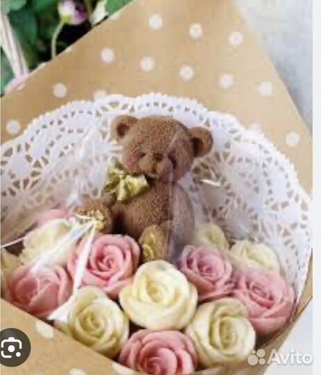 Букет из шоколадных цветов