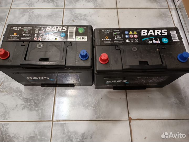 АКБ Аккумулятор 12V, 100Ah, bars Asia, прямая поля