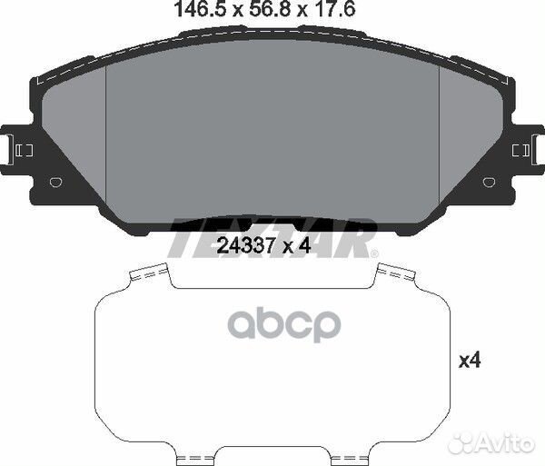2433701 колодки дисковые передние Toyota RAV4