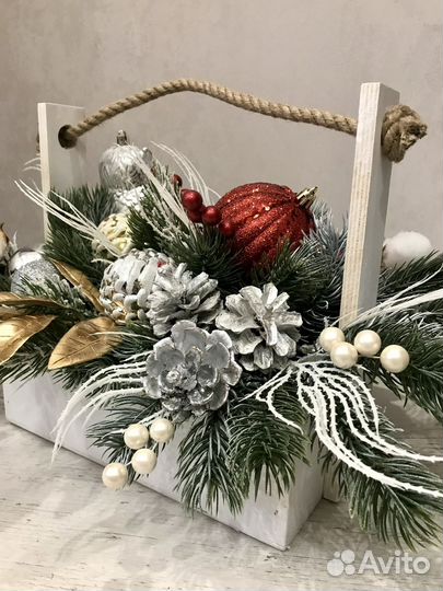 Новогодняя композиция на стол