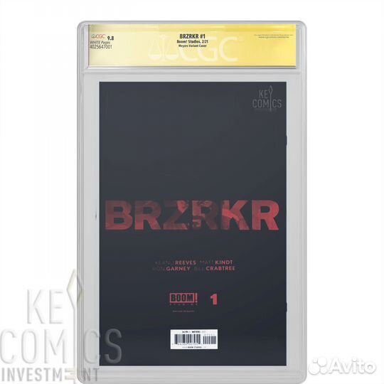 Brzrkr 1 Meyers Variant CGC 9.8 SS с автографами