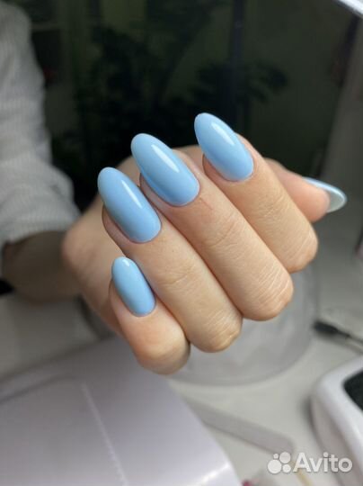 Маникюр гель лак наращивание