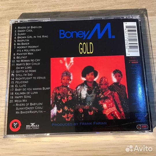 CD Boney M – Gold - 20 Super Hits (1992)