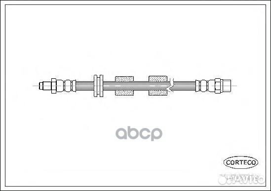 Шланг тормозной 19020479 Corteco