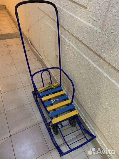 Детские санки с колесами