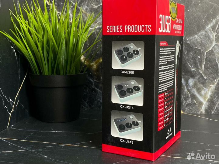 Сетевой фильтр 3 USB