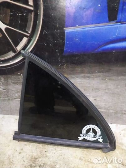 Заднее левое стекло и левая форточка Mercedes W211
