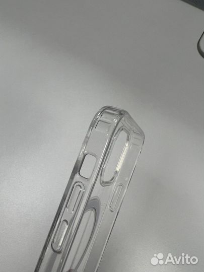 Чехол для iPhone 12/13/14/15pro прозрачный MagSafe