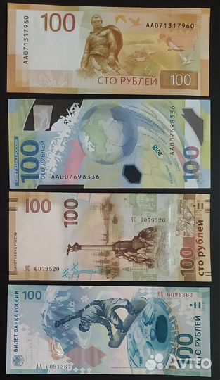 Памятные банкноты Россия