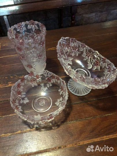 Ваза для фруктов, конфетница и ваза для цветов