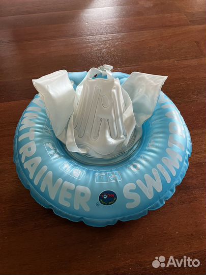 Круг для плавания swimtrainer 0-4 голубой