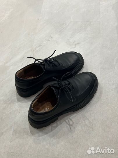 Туфли лоферы полуботинки черные