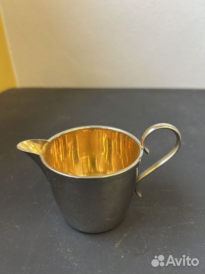 Молочник никелированный, винтаж