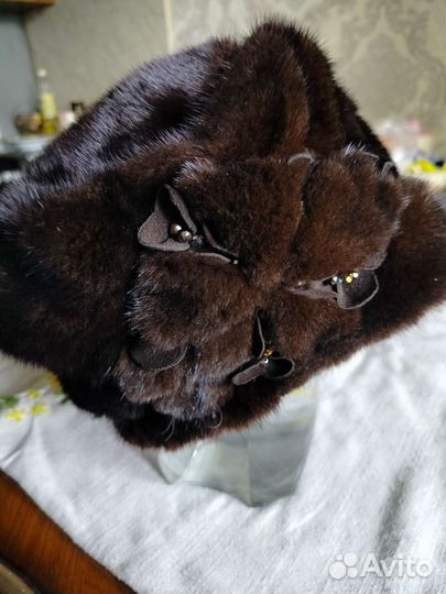 Шапка норковая женская