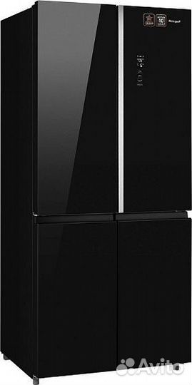 Холодильник weissgauff WCD 590 NoFrost Inverter Premium EcoFresh Black Glass