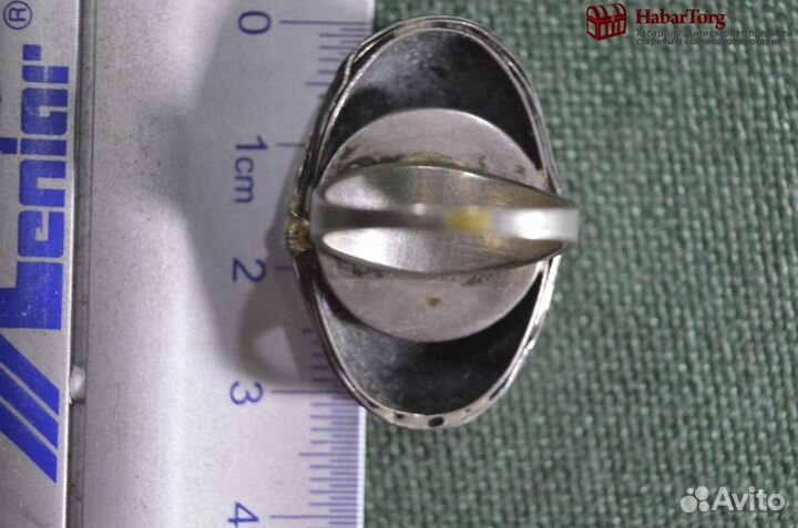 Кольцо, колечко с перламутровой вставкой. Металл