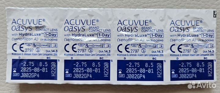 Линзы Acuvue Oasis 1 day