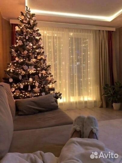 Гирлянда штора новая