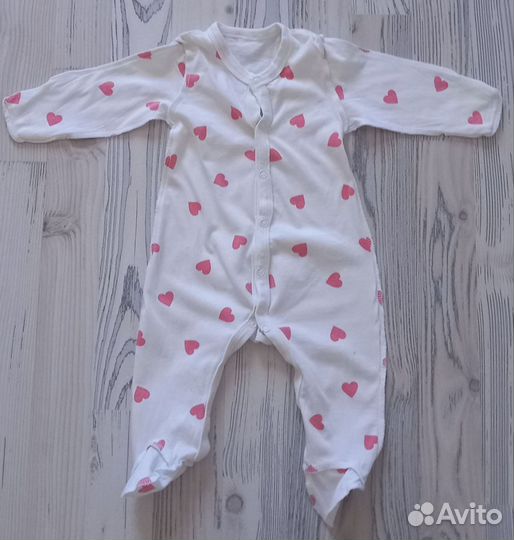 Боди с ручками и ножками 0-3 мес (62 см)