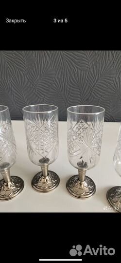 Хрустальные рюмки СССР