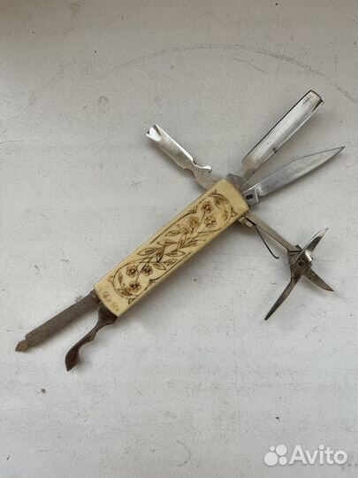 Нож складной перочинный. Кость