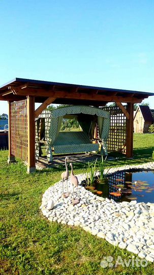 Арка садовая деревянная