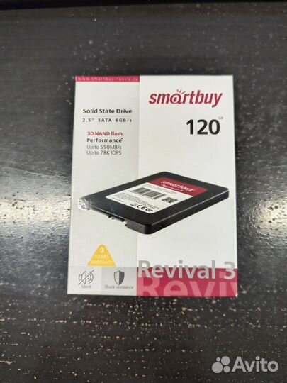 SSD накопитель smartbuy Объем 128гб