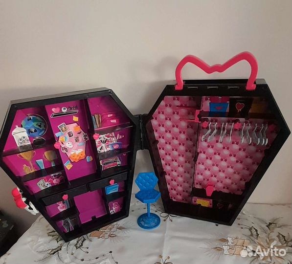 Домик кукольный, школа, мебель, машина для кукол