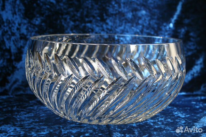 Хрустальный салатник винтаж СССР