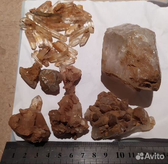 Коллекция минералов кварц сростки, друзы