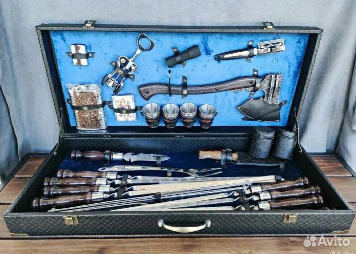 Шампура подарочные в кейсе