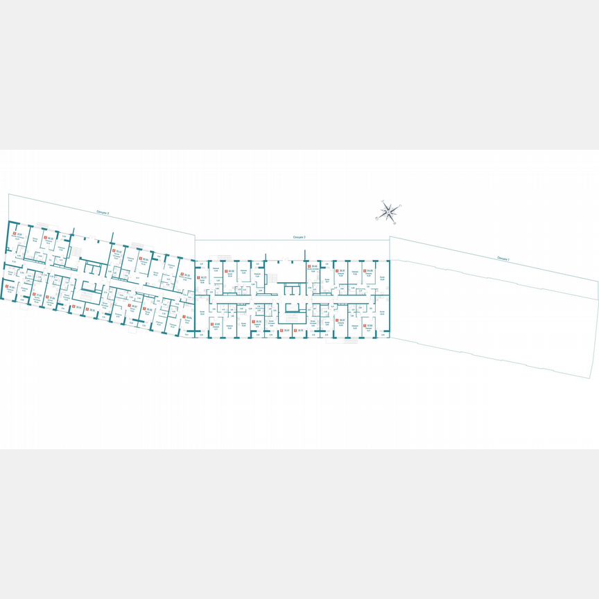 2-к. квартира, 59,2 м², 1/18 эт.