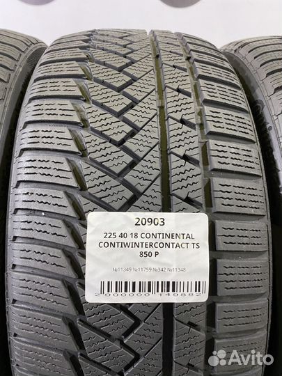 Continental ContiWinterContact TS 850 P 225/40 R18