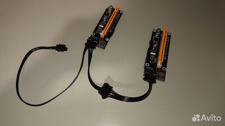 Кабели 6pin molex для райзеров