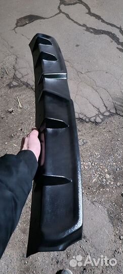 Диффузор на задний бампер priora