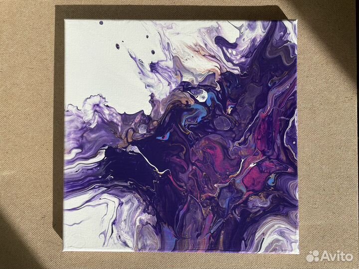 Картина Флюид - арт «Капли абстракции»