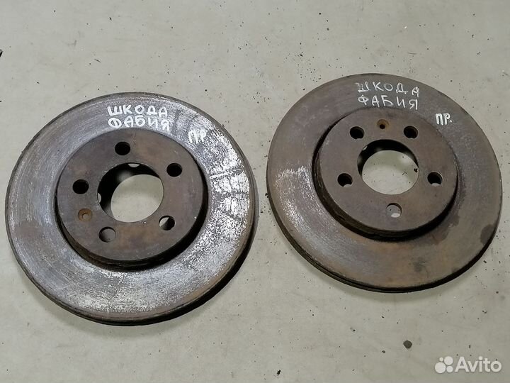 Диск тормозной передний для Skoda Fabia 1999-2007