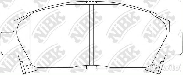 Комплект тормозных колодок PN1362 nibk