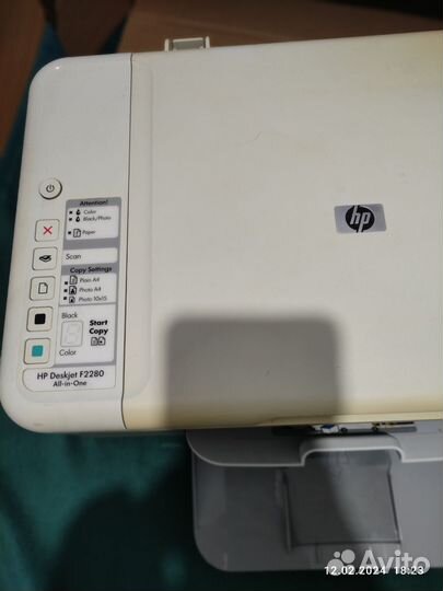 Принтер/сканер HP Deskjet F2280 струйный чб/цв