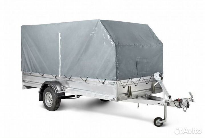 Прицеп Кмз 3,5х1,5 для снегохода Ул. Тент серый