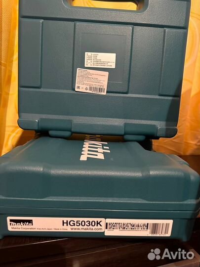 Новый+чек Строительный фен makita HG5030K 1600 Вт