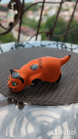 Керамический кот статуэтка