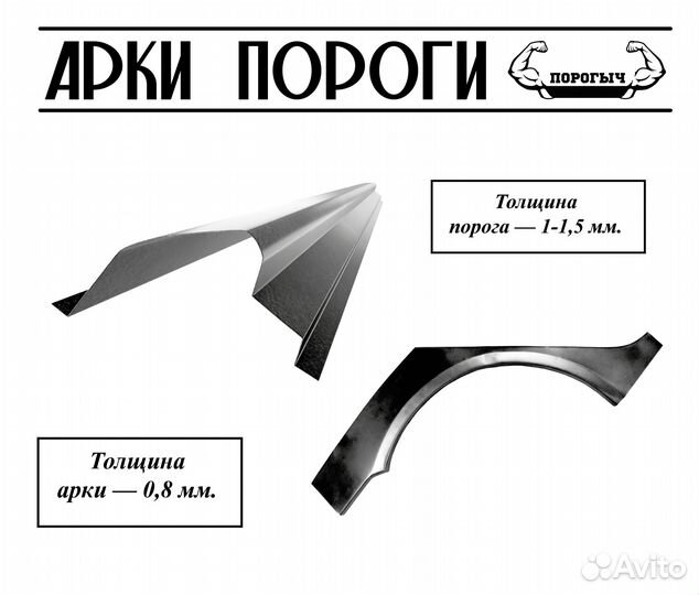 Пороги и арки Skoda Octavia A5 Котельнич