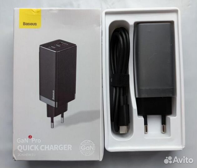 Зарядное устройство Baseus GaN 2 PRO 65W (новое)