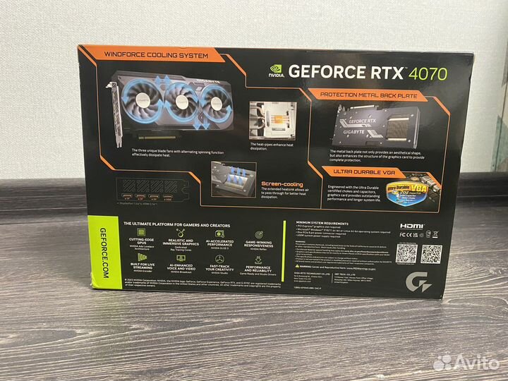 Видеокарта rtx 4070 gigabyte