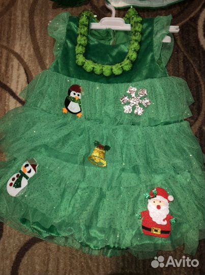 Карнавальный костюм Елочка 92-104